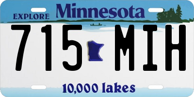 MN license plate 715MIH