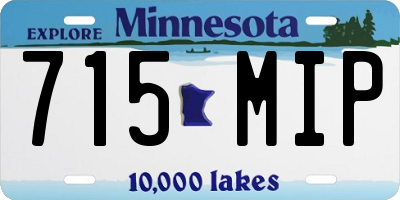 MN license plate 715MIP