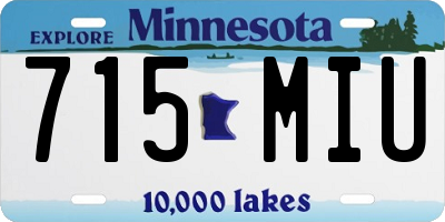 MN license plate 715MIU