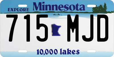 MN license plate 715MJD