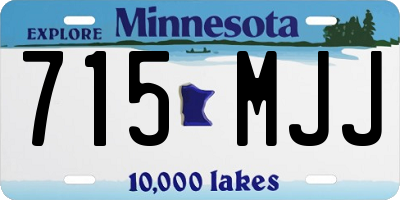 MN license plate 715MJJ