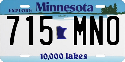 MN license plate 715MNO