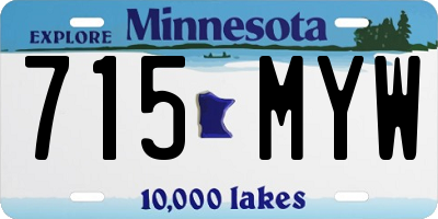 MN license plate 715MYW