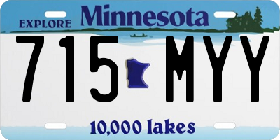 MN license plate 715MYY