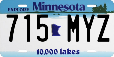 MN license plate 715MYZ