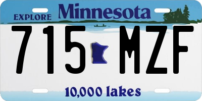 MN license plate 715MZF