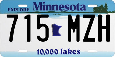 MN license plate 715MZH