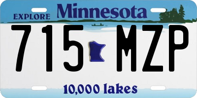 MN license plate 715MZP