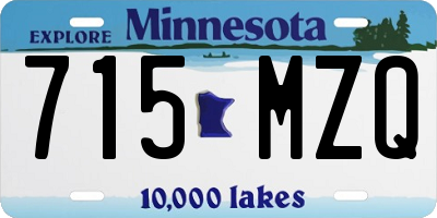 MN license plate 715MZQ