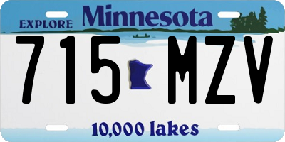 MN license plate 715MZV