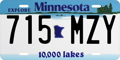 MN license plate 715MZY
