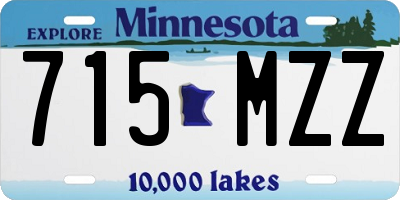 MN license plate 715MZZ