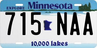 MN license plate 715NAA