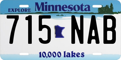 MN license plate 715NAB