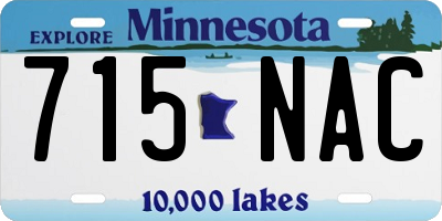 MN license plate 715NAC