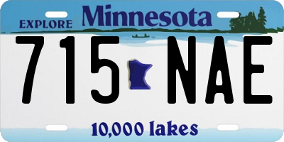 MN license plate 715NAE