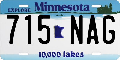 MN license plate 715NAG