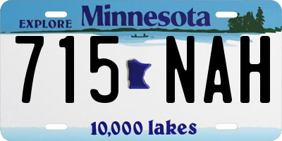 MN license plate 715NAH