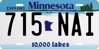 MN license plate 715NAI
