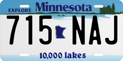 MN license plate 715NAJ