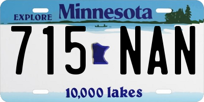MN license plate 715NAN
