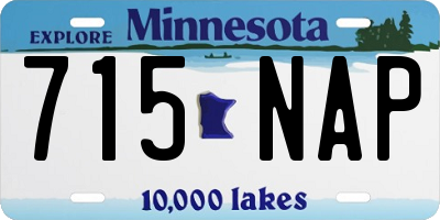 MN license plate 715NAP