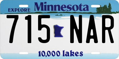 MN license plate 715NAR