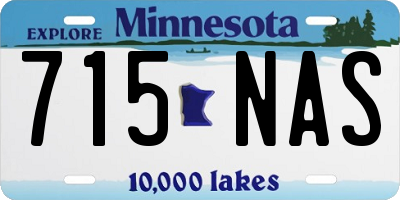 MN license plate 715NAS