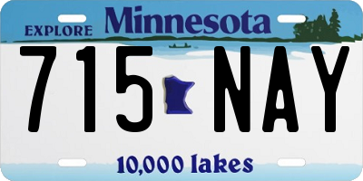 MN license plate 715NAY