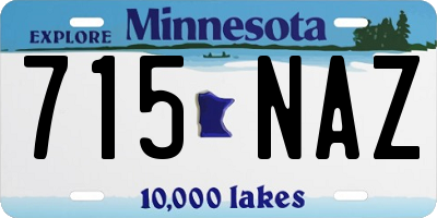 MN license plate 715NAZ