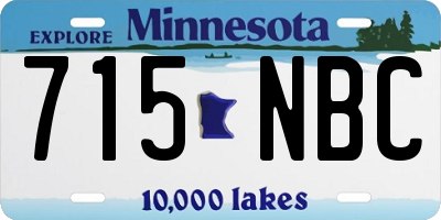 MN license plate 715NBC