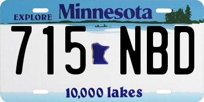 MN license plate 715NBD