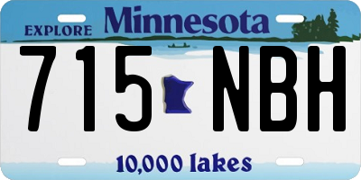 MN license plate 715NBH