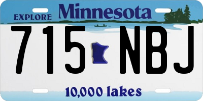 MN license plate 715NBJ