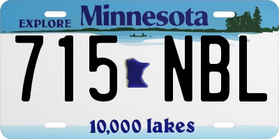 MN license plate 715NBL