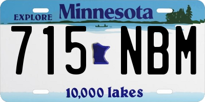 MN license plate 715NBM