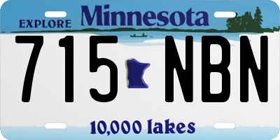 MN license plate 715NBN