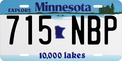 MN license plate 715NBP