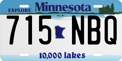 MN license plate 715NBQ