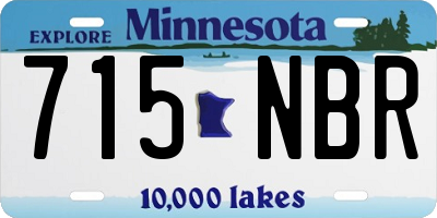 MN license plate 715NBR