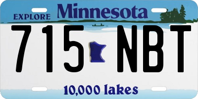 MN license plate 715NBT