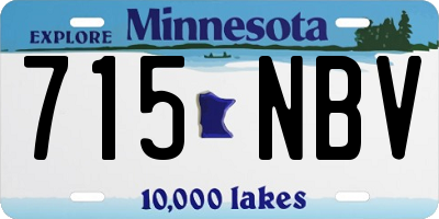 MN license plate 715NBV
