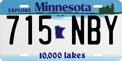 MN license plate 715NBY