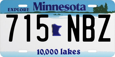 MN license plate 715NBZ