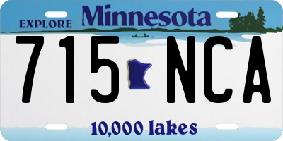MN license plate 715NCA