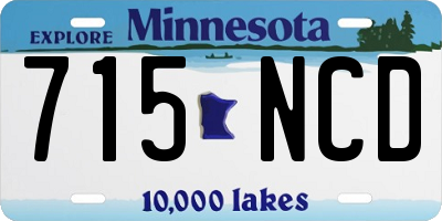 MN license plate 715NCD