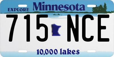 MN license plate 715NCE