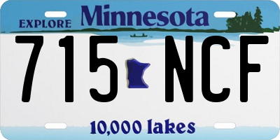 MN license plate 715NCF
