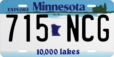 MN license plate 715NCG