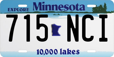 MN license plate 715NCI